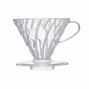 Hario V60-02 plastmasas filtrs, caurspīdīgs