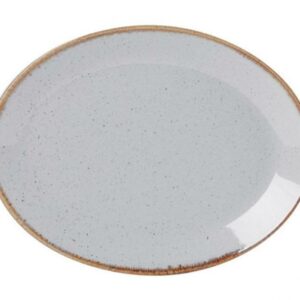 SEASONS pelēks ovāls šķīvis 24cm, Porland