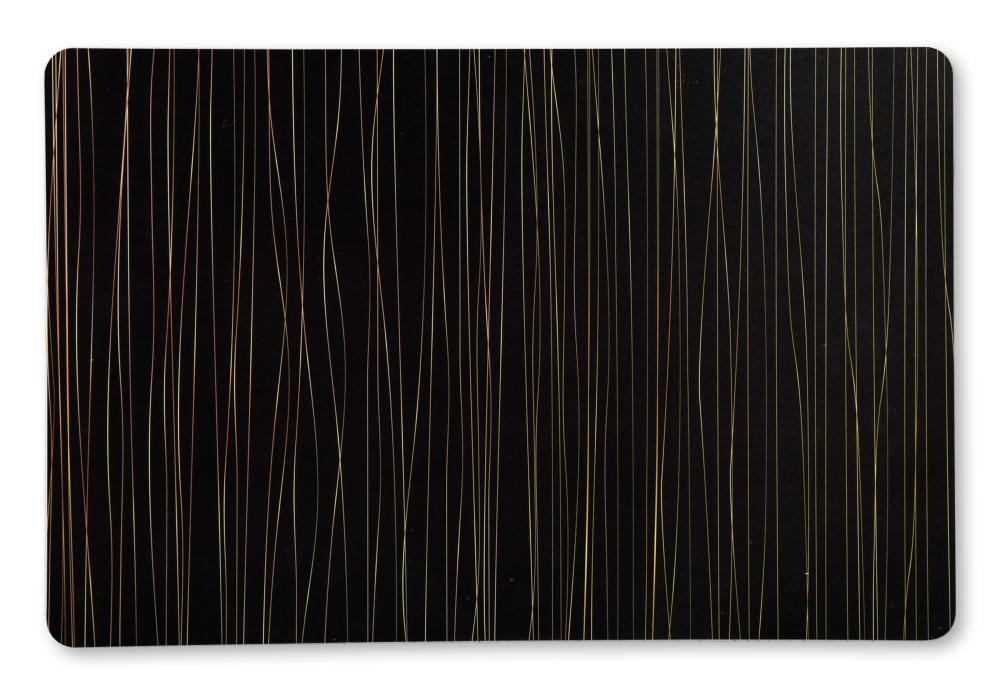 PALIKTNIS 43.5x28CM, MELNS AR ZELTA SVĪTRIŅĀM, PP PLASTMASA, Kesper