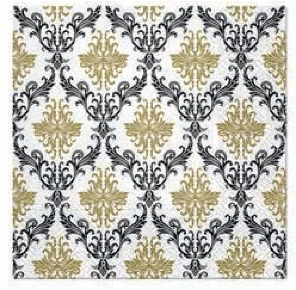 SALVETES 33x33CM, ROYAL ORNAMENT GOLD, Paw Decor Collection