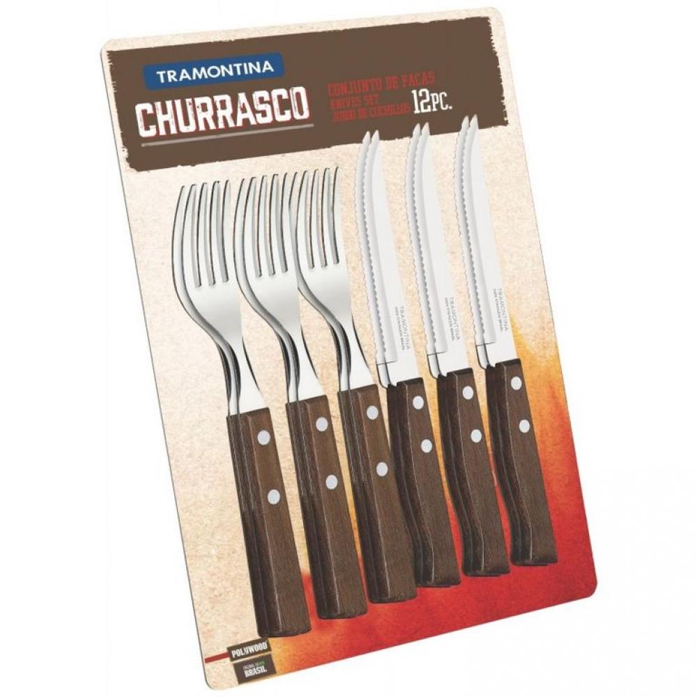 CHURRASCO GALDA PIED.KOMPL.12GAB., Tramontina