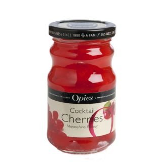 Sarkani kokteiļķirši 225g/125g bez kātiņiem