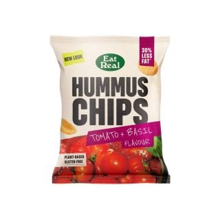 Humusa čipsi ar tomātu un bazilika garšu 45g