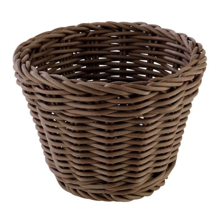 Grozs ø13 h-10cm plastmasas tumši brūns