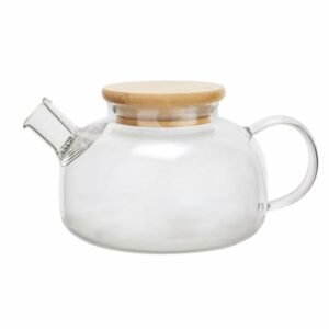 Tējkanna stikla 500ml ar koka vāku