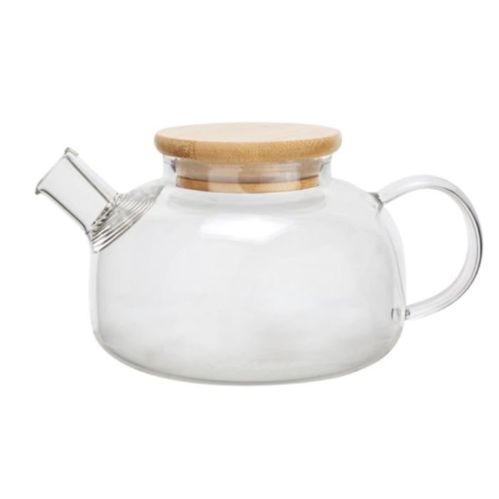 Tējkanna stikla 500ml ar koka vāku