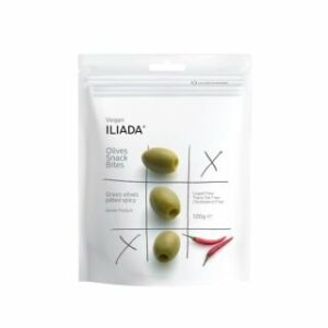 Olīvas zaļās bez kauliņiem pikantās 120g ILIADA