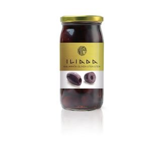 Olīvas Kalamata bez kauliņiem 370g/190g ILIADA