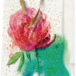 DĀVANU MAISIŅŠ LARGE 26.5x33.5x13CM, PEONY WATERCOLOR, Paw Decor Collection