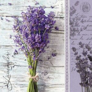 SALVETES 33x33CM, LAVENDER BOUQUET, Paw Decor Collection