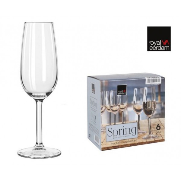 Šampanieša glāzes 200ml 6vnt SPRING