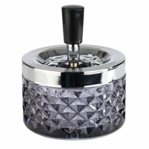 Pelnu trauks PUSH ø9.5cm h-11cm stikla pelēks