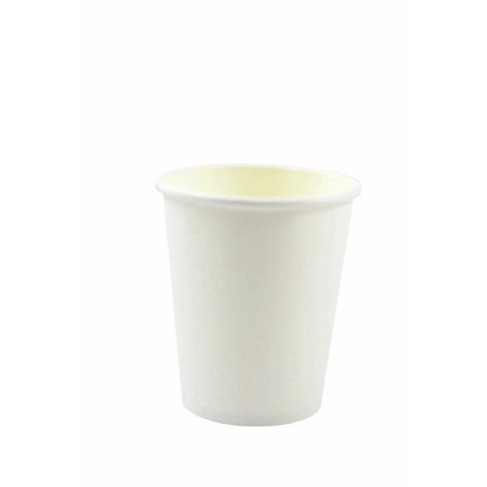 Glāzes v/l papīra 200-250ml baltas 50 gab. (vāki 80mm)