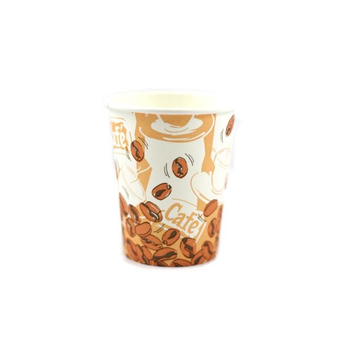 Glāzes v/l papīra 200-250ml COFFEE BEAN 50 gab. (vāki 80mm)