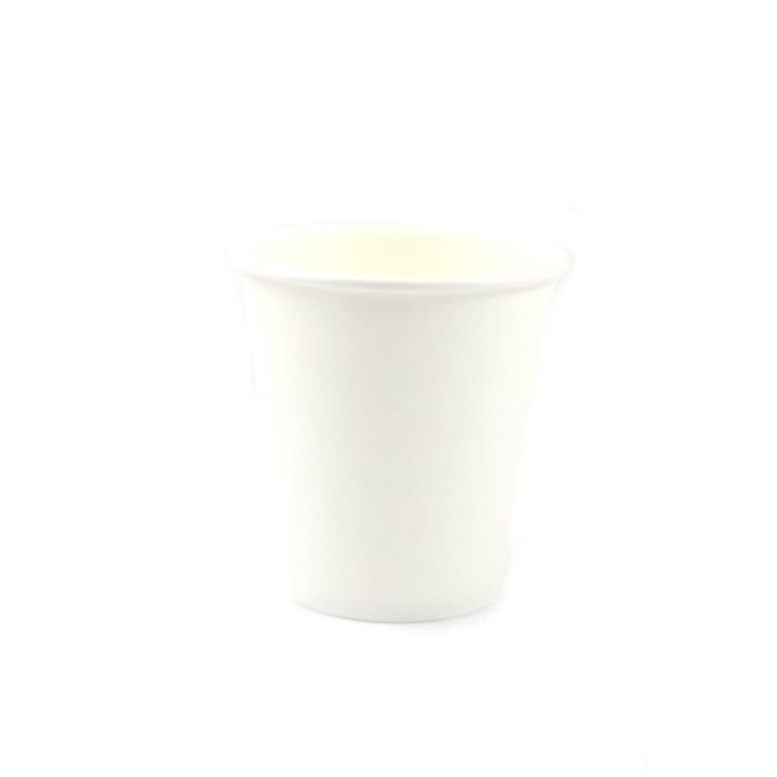 Glāzes v/l papīra 300ml baltas, platās 50 gab. (vāki 90mm)