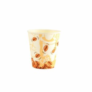 Glāzes v/l. papīra 180ml COFFEE BEAN (vāki 73mm) 50gab.