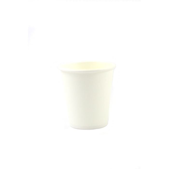 Glāzes v/l. papīra 180ml baltas (vāki 73mm) 50gab