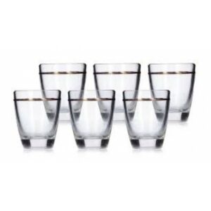Glāzes 25ml 6vnt Barylka decor juost.