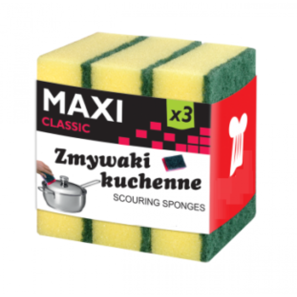 Virtuvinės kempinėlės Maxi Classic 3vnt 3012