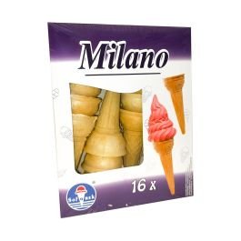 Vafeļu konusi Milano h11,2cm 16gab.