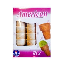 Vafeļu glāzītes American h7cm 18 gab.
