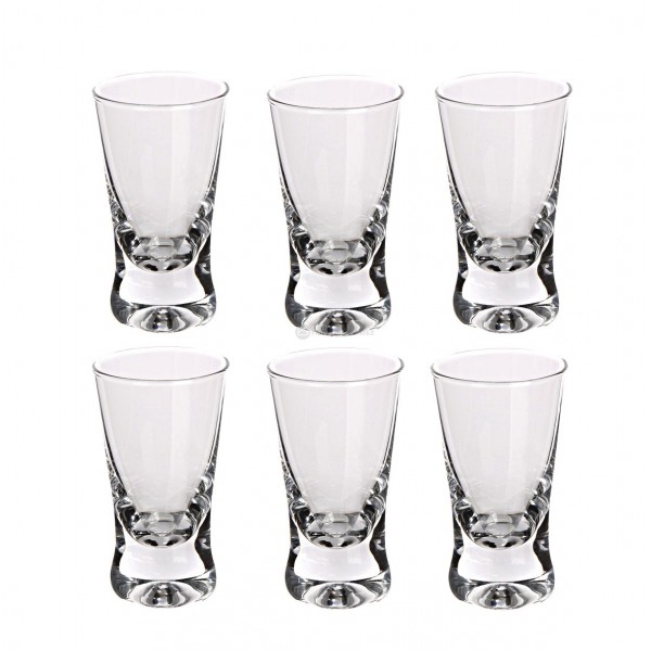 Glāzes 25ml 6vnt X Orka be dekoro