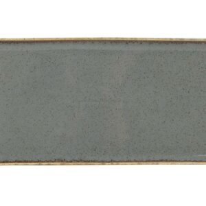 SEASONS tumši pelēks taisntūrveida šķīvis 36x15cm, Porland