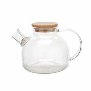 Tējkanna stikla 800ml ar koka vāku
