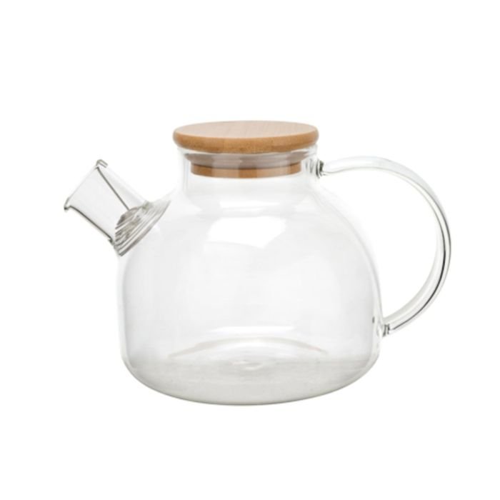 Tējkanna stikla 800ml ar koka vāku