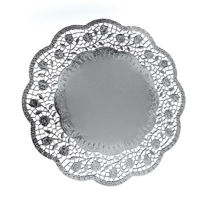Paliktņi papīra v/l. ø 36cm sudraba 4gab