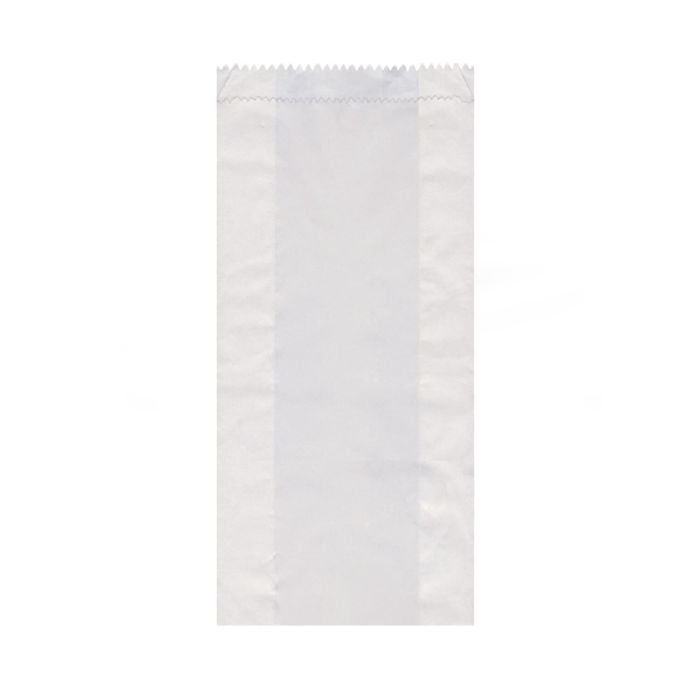 Maisiņi papīra 2kg 14+7×32cm balti 100gab