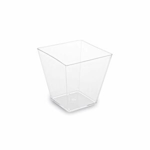 Trauciņi uzkodām 5x5x4.5cm, 60ml., 50gb pl. caurspīdīgi