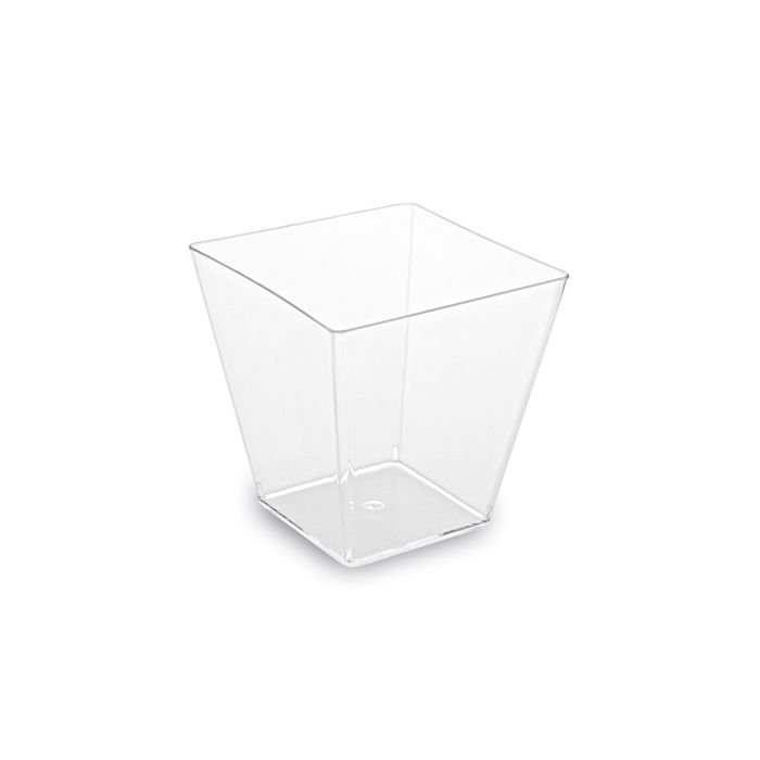 Trauciņi uzkodām 5x5x4.5cm, 60ml., 50gb pl. caurspīdīgi