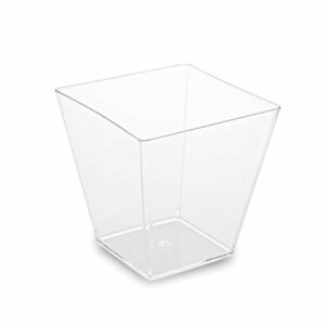Trauciņi uzkodām 5.9x5.9x5.4cm, 100ml., 50gb pl. caurspīdīgi