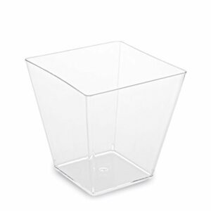 Trauciņi uzkodām 7.2x7.2x7.2cm, 230ml., 20gb pl. caurspīdīgi ( vāki 66330)