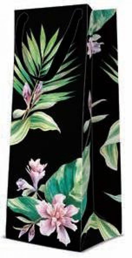 DĀVANU MAISIŅŠ PUDELEI 12x37x10CM, EXOTIC FLOWERS, Paw Decor Collection
