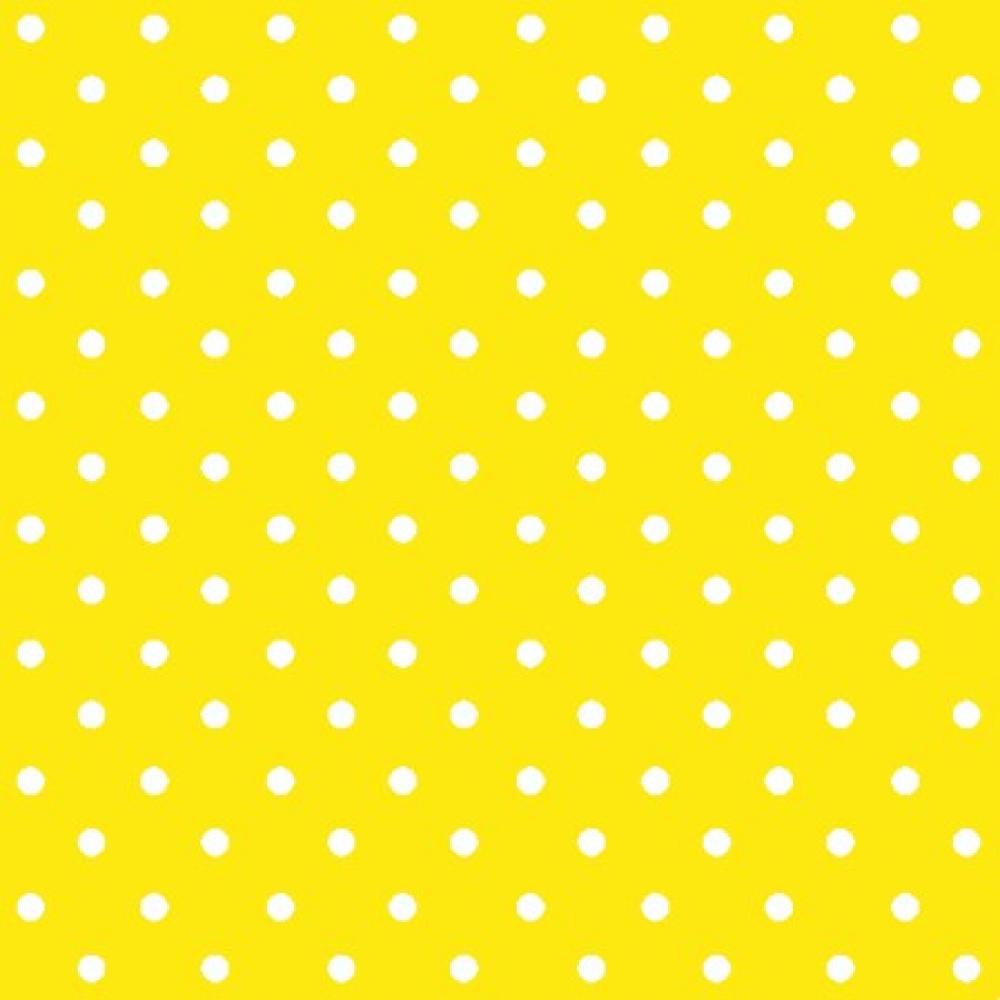 SALVETES 33x33CM, DOTS INTENSE YELLOW, Paw Decor Collection