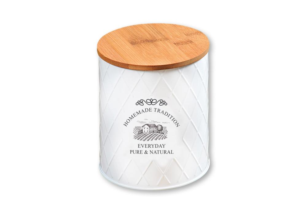 COUNTRY COLLECTION UZGLABĀŠANAS TRAUKS D11CM, H13.5CM, BALTS, KOKS/METĀLS, FSC, Kesper