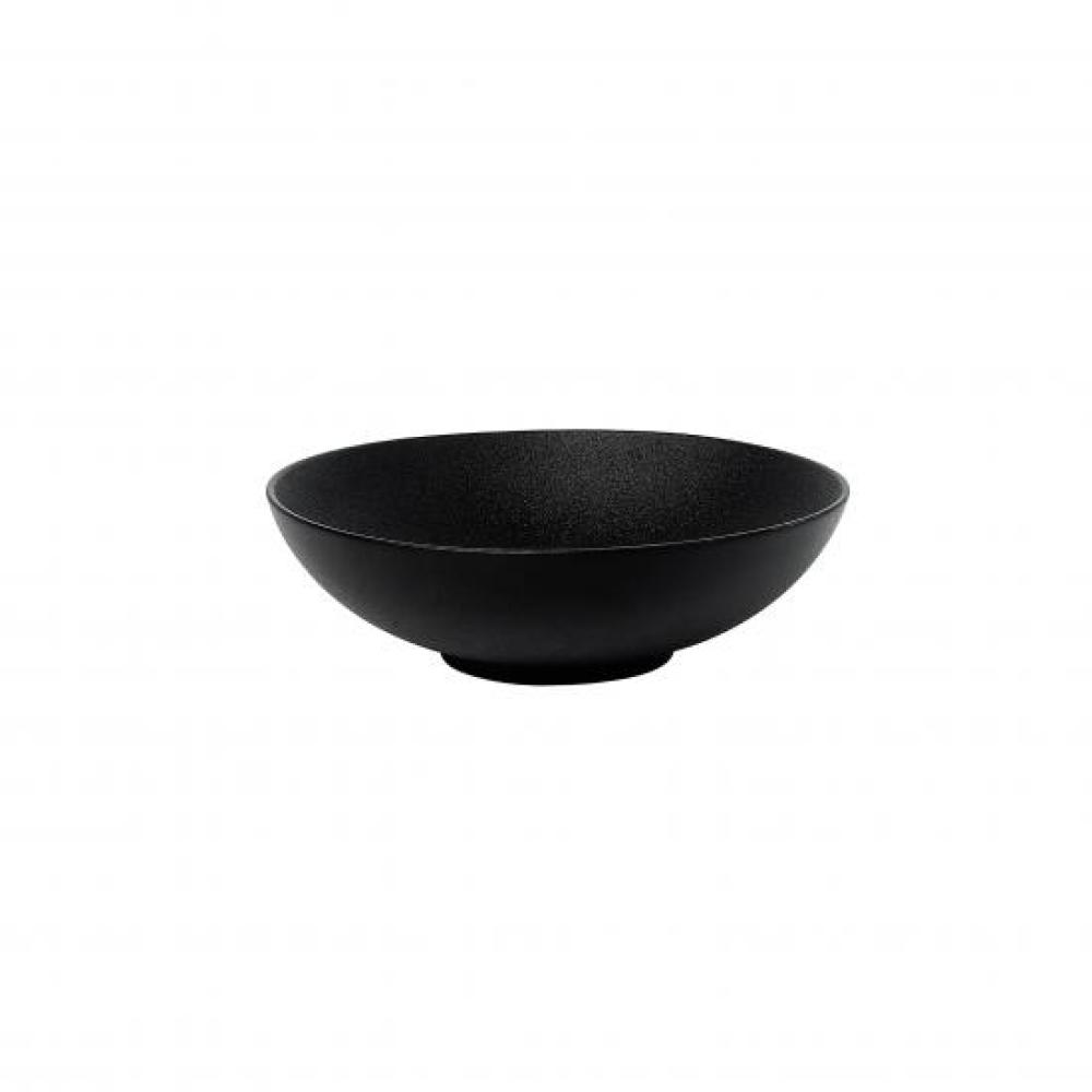 FINE PLUS SATIN SEKLA BĻODA 21CM, MELNA, PORCELĀNS, Leela Baralee