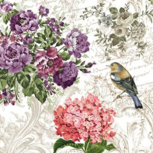 SALVETES 33x33CM, CHARMING GARDEN, Paw Decor Collection