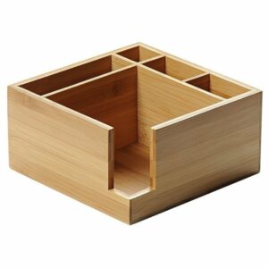 Trauks galda piederumiem 18x9x18cm bambusa