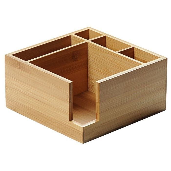 Trauks galda piederumiem 18x9x18cm bambusa