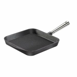Grillpanna 25x25cm, ar tērauda rokturi