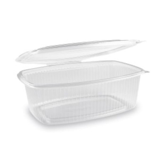 Kārbas v/l. plastmasas ar vāku 2000ml 23.2x17.7cm h-8.3cm 25gab