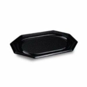 Paplāte 35x24,7cm plastmasas melna (74930) rPET 10gb.