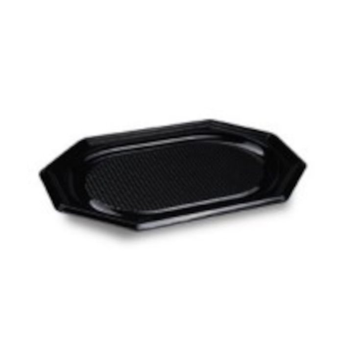 Paplāte 35x24,7cm plastmasas melna (74930) rPET 10gb.