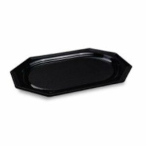 Paplāte 45x30,2cm plastmasas melna (74940) rPET10gb.
