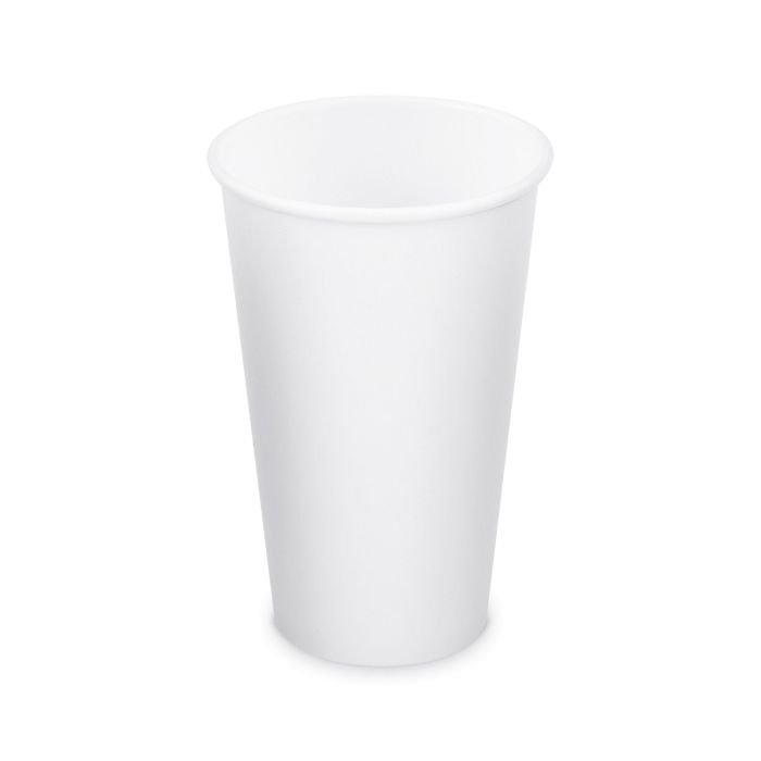 Glāzes v/l. papīra 510ml, baltas 50gab