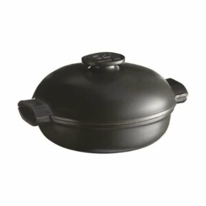 Katls ar vāku ø 27cm, 2.5L DELIGHT melns indukcijas