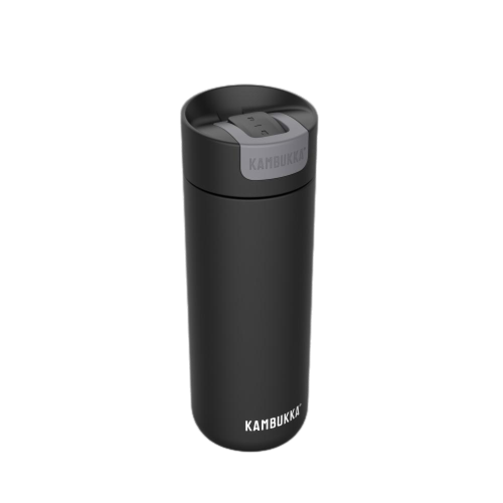 OLYMPUS TERMOKRŪZE 500ML, MATĒTI MELNA, NER.TĒR., Kambukka